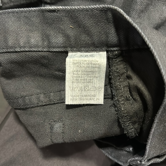 APC Black Denim Jeans Size 32 - Picture 5 of 5